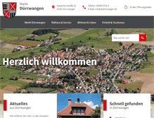 Tablet Screenshot of duerrwangen.de